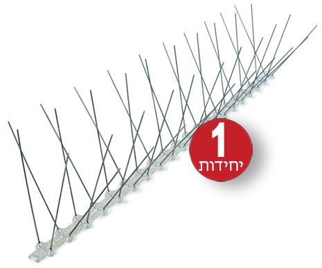 דוקרן להרחקת יונים דגם W – פוליקרבונט ונירוסטה